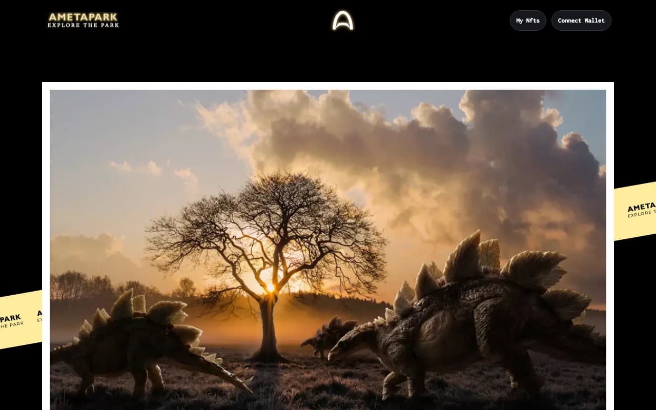 Ametapark website screenshot