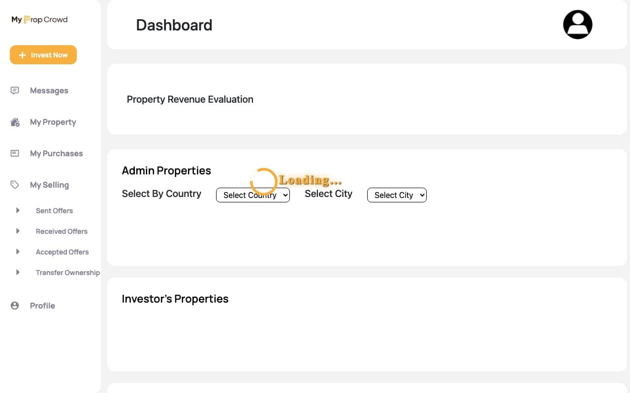 Myprop website screenshot
